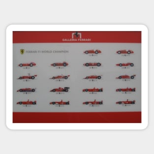 Galleria Ferrari F1 Champions Poster Sticker